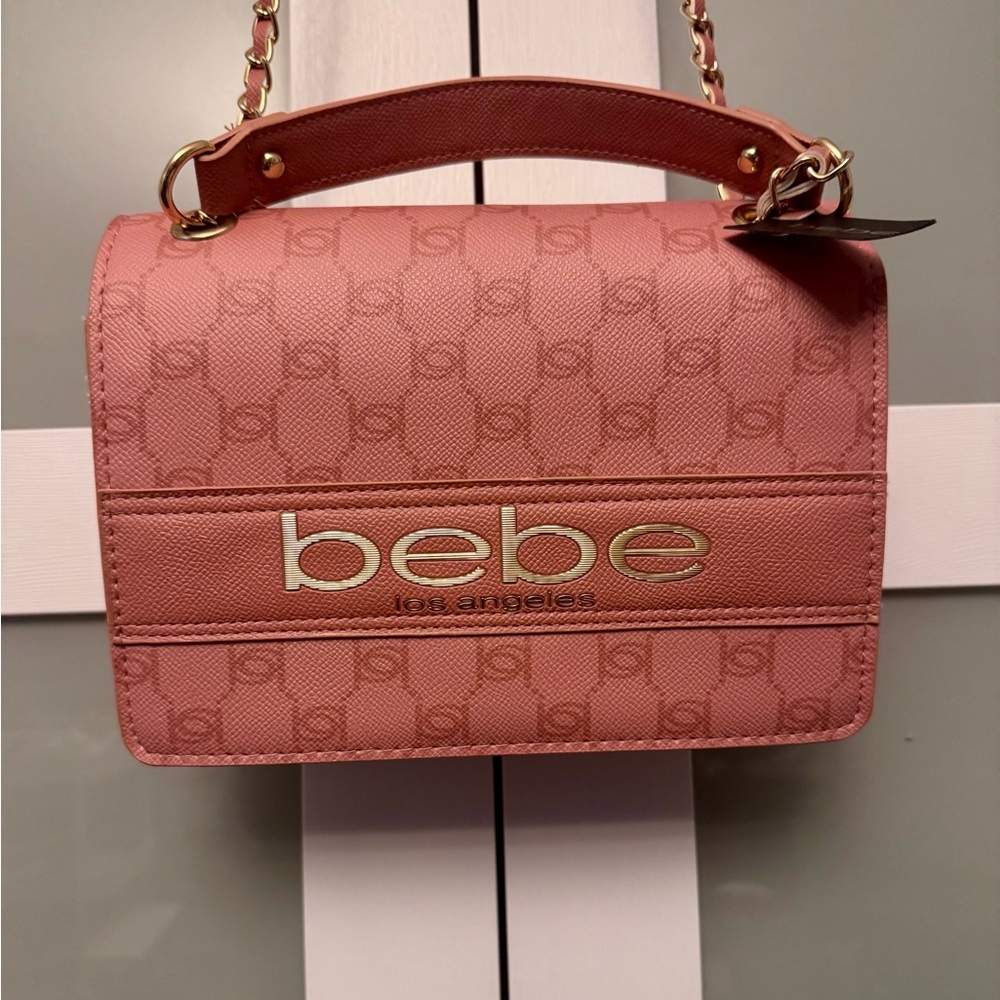 Bebe Brown Shoulder Bag